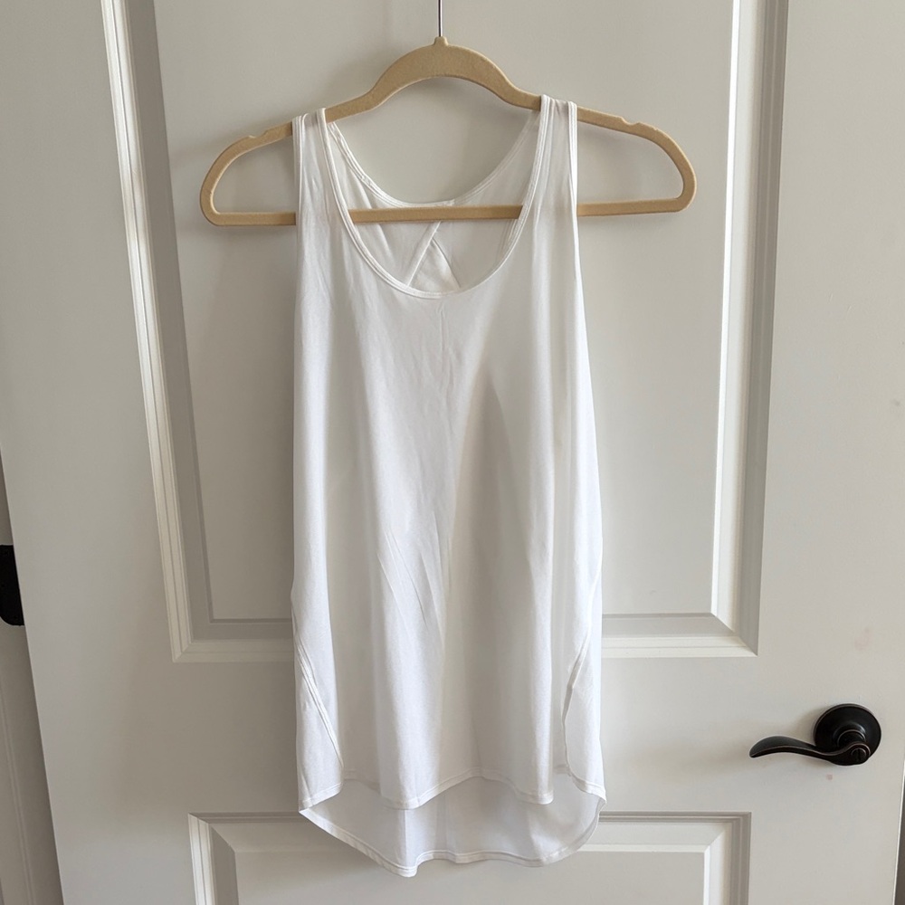 lululemon athletica White Racerback Tank Top
